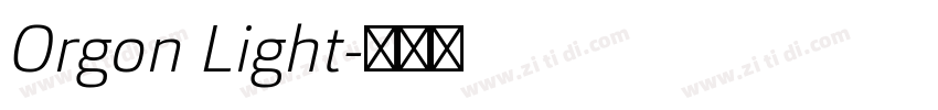 Orgon Light字体转换